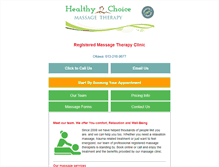 Tablet Screenshot of healthy-choice.ca
